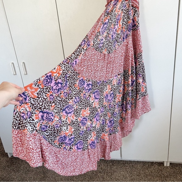 Free People Gabriela Patchwork Printed Halter Slip Dress - Picture 4 of 7